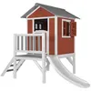 Image de AXI Maisonnette Lodge XL en bois Rouge toboggan Blanc