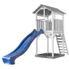 Image de AXI Structure de jeu Beach Tower Gris Blanc avec toboggan Bleu