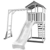 Image de AXI Structure de jeu Beach Tower Blanc Gris avec cadre escalade et toboggan Blanc