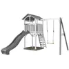 Image de AXI Structure de jeu Beach Tower Blanc Gris avec 1 balancoire et toboggan Gris