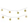Image de Guirlande lumineuse EDM - boules dorées - esprit de Noël - 2,5 m - lumière chaude - 10 ampoules LED - 71315