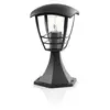 Image de Lampadaire borne Philips myGarden Creek E27 Lumière blanche et chaude Noir
