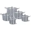 Image de BK Q-linair Master Glas Pannenset, Poêle + casserole, Argent