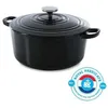 Image de BK Cookware H6071.528 BK Bourgogne Cocotte en Fonte Ronde - 28 cm - 6.7L - Revetement emaille - Couvercle avec Anneaux