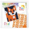Image de Magni Pixel P23001 Mosaïque Médaillon Renard, Porte-clés pour enfants à personnaliser, facile à utiliser.