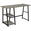 Image de Bureau avec 2 étagères Gris et chêne