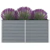 Image de Jardinière 160 x 80 x 77 cm Gris Acier galvanisé