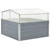 Image de Serre - vidaXL - 42406 - Acier galvanisé - 100 x 100 x 85 cm - Couleur grise