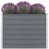 Image de Jardinière 100x100x77 cm Acier galvanisé Gris