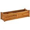 Image de Lit surélevé de jardin Bois d acacia 100x30x25 cm