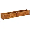 Image de Lit surélevé de jardin Bois d acacia 150x30x25 cm