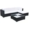 Image de Salon de jardin vidaxl acier 3 personnes 5 pieces