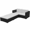 Image de Salon de jardin - vidaXL - 3 pcs - Résine tressée - Noir - Résistant aux intempéries