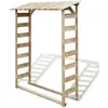 Image de vidaXL Abri de stockage du bois de chauffage 150x44x176 cm Pin imprégné