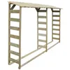 Image de vidaXL Double abri de stockage du bois 300 x 44 x 176 cm Pin imprégné