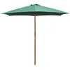 Image de vidaXL Parasol 270x270 cm houten paal groen42961