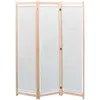 Image de Cloison de séparation 3 panneaux Crème 120x170x4 cm Tissu