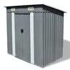 Image de vidaXL Abri de jardin Métal Gris