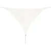 Image de Voile d'ombrage - vidaXL - Triangulaire - 3,6 x 3,6 x 3,6 m - Blanc - Anti-UV