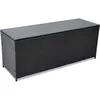 Image de Salon de jardin vidaxl acier noir 150.0 x 50 x 60 cm