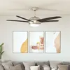 Image de vidaXL Ventilateur de plafond orné avec lampe 128 cm Marron 50539