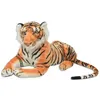 Image de Tigre en peluche - vidaXL - XXL - Marron avec rayures - 146 x 40 cm - Pour enfants à partir de 3 ans