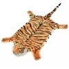 Image de Tapis en peluche - VIDAXL - Tigre - 144 cm - Marron avec rayures - Intérieur enfant