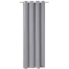 Image de vidaXL Gordijn met metalen ringen verduisterend 270x245 grijs132206