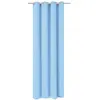 Image de vidaXL Gordijn met metalen ringen verduisterend 270x245 turquoise132209