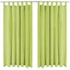 Image de Rideau occultant - vidaXL - 2 pcs - 140 x 225 cm - Vert - Micro-satin