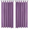 Image de vidaXL Micro-satijnen gordijnen met lussen 140x225 cm lila 2 st132226