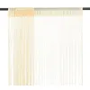 Image de vidaXL Rideau en fils 2 pcs 100 x 250 cm Crème