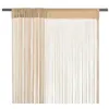 Image de vidaXL Rideau en fils 2 pcs 100 x 250 cm Beige