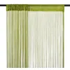 Image de vidaXL Rideau en fils 2 pcs 100 x 250 cm Vert