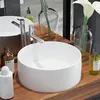 Image de Lavabo ronde Céramique Blanc 40 x 15 cm