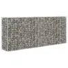Image de vidaXL Panier de Gabion Acier Galvanisé Argenté 85x30x200 cm Clôture de Jardin 142359
