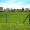 Image de vidaXL Euro hek 25x1,2 m staal groen142400