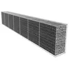 Image de Vidaxl Mur Gabion avec Couvercle, Acier Galvanisé, 600X50X100 Cm