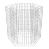 Image de vidaXL Jardinière à Gabion Hexagonale Gabion avec Jardinière 100 x 90 x 100 cm