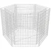Image de vidaXL Jardinière à Gabion Hexagonale 160x139x100 cm Décoration de Jardin