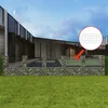 Image de vidaXL Gabion mand U-vormig 570x20x100 cm staal 142547