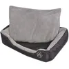 Image de Lit pour chiens - vidaXL - Taille XXL - Noir - Rembourré - Antidérapant