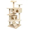 Image de Arbre à chat - vidaXL - 125 cm - Beige - Griffoirs en sisal - Intérieur
