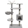 Image de vidaXL Arbre à chat avec griffoirs en sisal 125 cm Gris