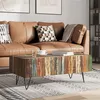 Image de vidaXL Table basse Bois massif de récupération 100x50x38 cm