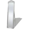 Image de Miroir sur pied - vidaXL - 243693 - Argenté - 160x40 cm - Style baroque élégant