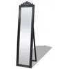 Image de vidaXL Miroir sur pied Style baroque 160x40 cm Noir 243694