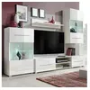 Image de Meuble tv mural avec éclairage led 5 pièces blanc