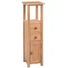 Image de vidaXL Hoekkast 26x26x94 cm massief eikenhout243931
