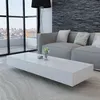Image de vidaXL Table basse Haute brillance Blanc